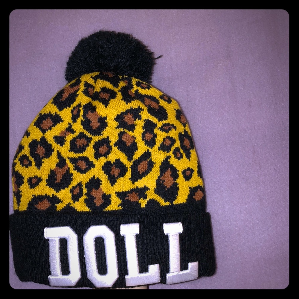 DOLL Cheetah Print Beanie